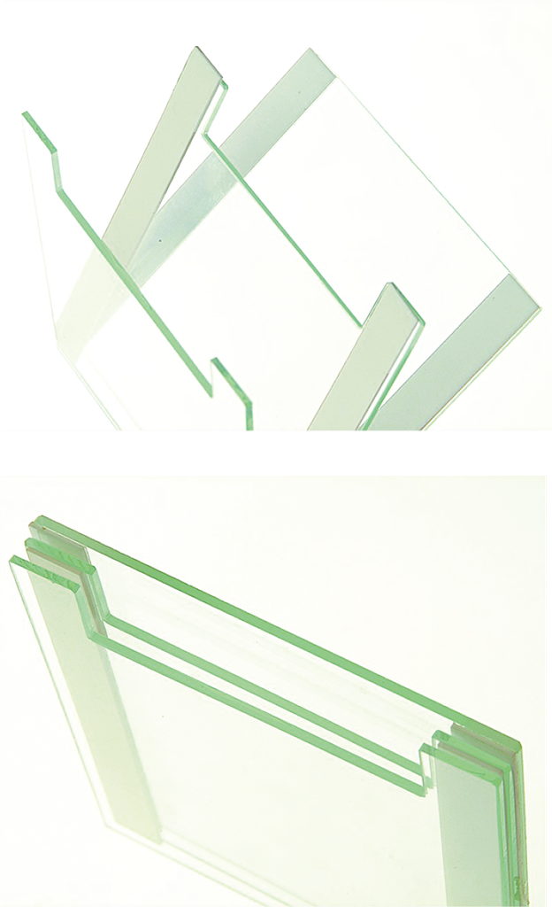 10 x 10cm Notched Glass Plates with 1.5mm Bonded Spacers (Pack of 2)